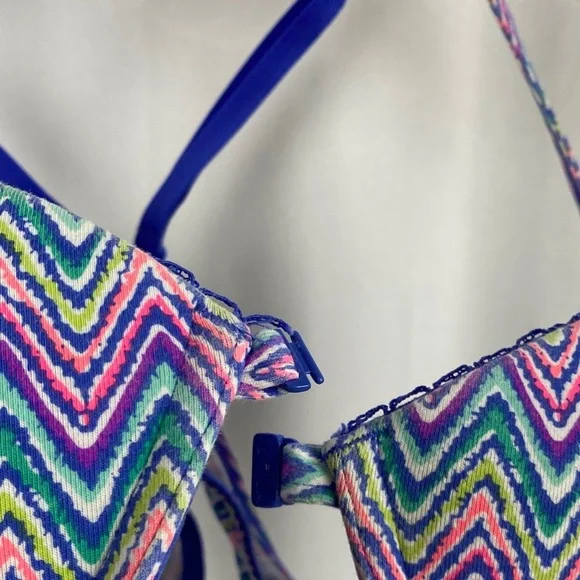 La Senza Push-Up Bra – Multicolor Chevron Print – Size 36A - Picture 4 of 9